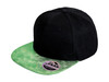 Result Caps Bronx Glitter Flat Peak Snapback Cap, Black/Green, One Size bedrucken, Art.-Nr. 010341420