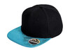 Result Caps Bronx Glitter Flat Peak Snapback Cap, Black/Turquoise, One Size bedrucken, Art.-Nr. 010341430