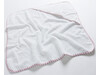 Jassz Towels Po Hooded Baby Towel, White/Baby Pink, One Size bedrucken, Art.-Nr. 010640590