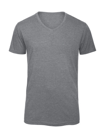 B &amp; C V Triblend/men T-Shirt, Heather Light Grey, M bedrucken, Art.-Nr. 011421134