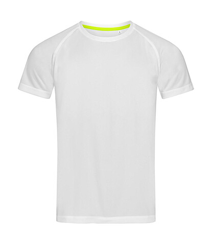Stedman Active 140 Raglan Men, White, L bedrucken, Art.-Nr. 012050005