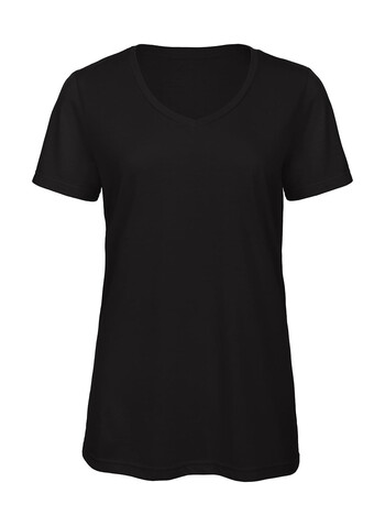 B &amp; C V Triblend/women T-Shirt, Black, 2XL bedrucken, Art.-Nr. 012421017