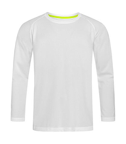 Stedman Active 140 LS Men, White, M bedrucken, Art.-Nr. 013050004
