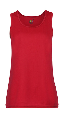 Fruit of the Loom Ladies` Performance Vest, Red, XS bedrucken, Art.-Nr. 015014002