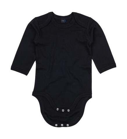 BabyBugz Baby long Sleeve Bodysuit, Black, 3-6 bedrucken, Art.-Nr. 015471012