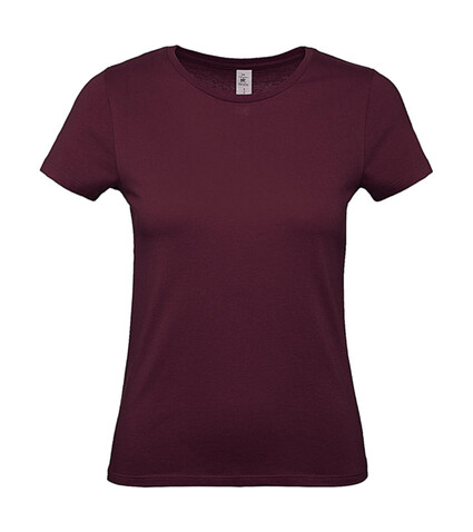 B &amp; C #E150 /women T-Shirt, Burgundy, L bedrucken, Art.-Nr. 016424485