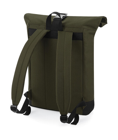 Bag Base Roll-Top Backpack, Black, One Size bedrucken, Art.-Nr. 017291010