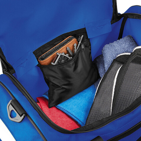 Quadra Pro Team Locker Bag, French Navy/Black/White, One Size bedrucken, Art.-Nr. 018302810