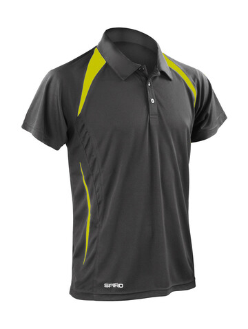 Result Spiro Team Spirit Polo, Grey/Lime, 2XL bedrucken, Art.-Nr. 018331567