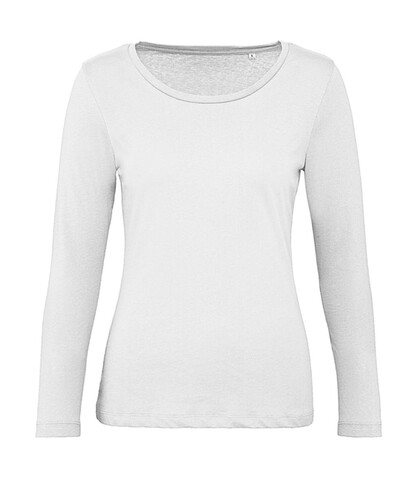 B &amp; C Inspire LSL T /women, White, XL bedrucken, Art.-Nr. 018420006