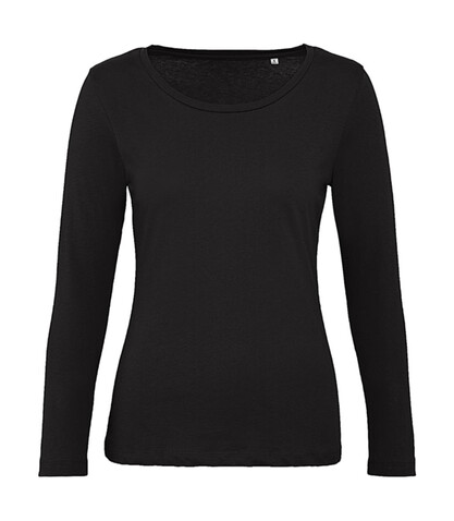 B &amp; C Organic Inspire LSL T /women, Black, S bedrucken, Art.-Nr. 018421013