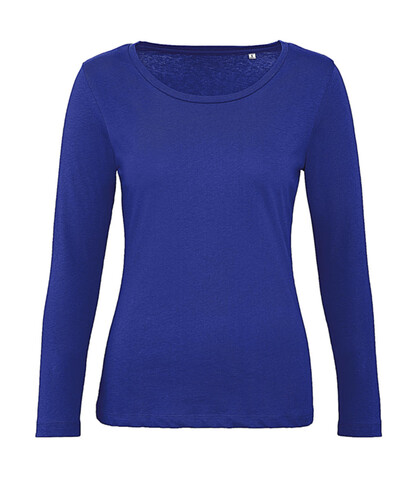 B &amp; C Organic Inspire LSL T /women, Cobalt Blue, S bedrucken, Art.-Nr. 018423073