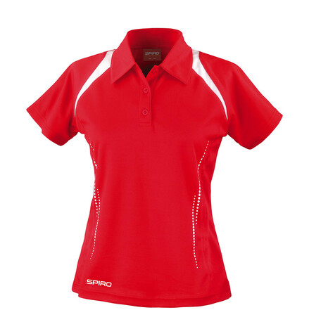 Result Ladies` Spiro Team Spirit Polo, Red/White, M bedrucken, Art.-Nr. 019334504