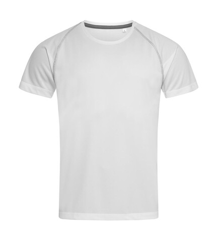 Stedman Active 140 Team Raglan Men, White, L bedrucken, Art.-Nr. 020050005
