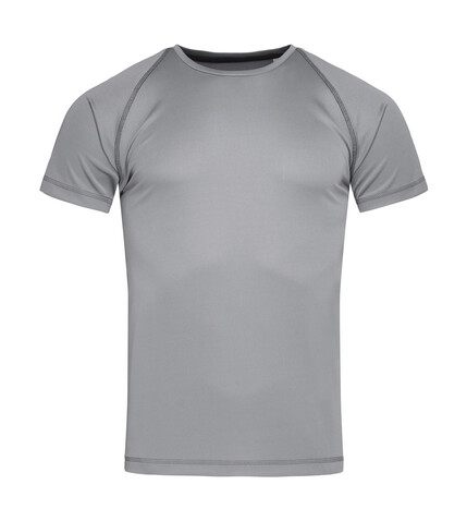Stedman Active 140 Team Raglan Men, Silver Grey, S bedrucken, Art.-Nr. 020057133