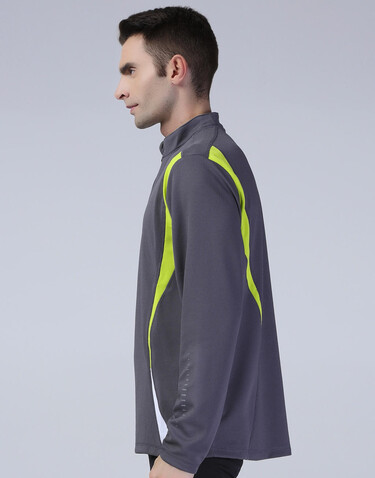 Result Spiro Trial Training Top, Charcoal/Lime/White, M bedrucken, Art.-Nr. 020331914