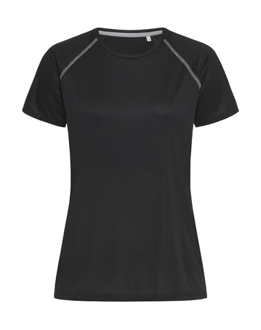 Stedman Active 140 Team Raglan Women, Black Opal, S bedrucken, Art.-Nr. 021051023