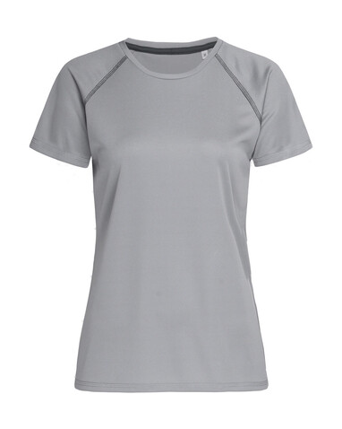 Stedman Active 140 Team Raglan Women, Silver Grey, S bedrucken, Art.-Nr. 021057133