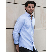Russell Europe Men`s LS Tailored Contrast Herringbone Shirt bedrucken, Art.-Nr. 02200 Russell Europe Men`s LS Tailored Contrast Herringbone Shirt bedrucken, Art.-Nr. 02200