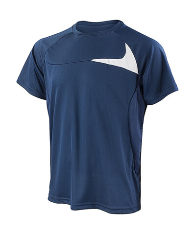 Result Spiro Men`s Dash Training Shirt, Navy/White, 3XL bedrucken, Art.-Nr. 027332528