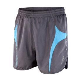 Result Unisex Micro Lite Running Shorts, Grey/Aqua, XXS bedrucken, Art.-Nr. 029331441