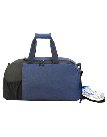Shugon Marathon Sport Bag, Navy Melange/Black, One Size bedrucken, Art.-Nr. 029382540