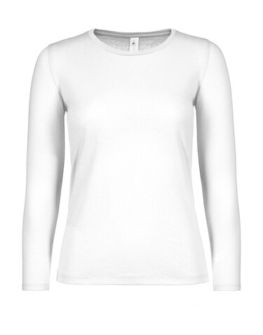 B &amp; C #E150 LSL /women, White, S bedrucken, Art.-Nr. 029420003