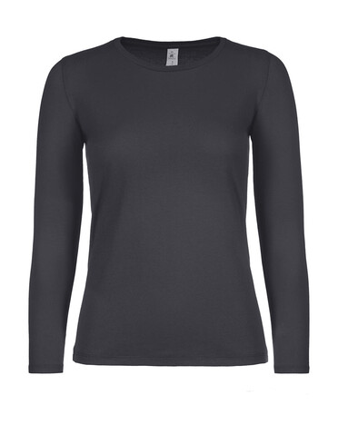 B &amp; C #E150 LSL /women, Dark Grey, M bedrucken, Art.-Nr. 029421284
