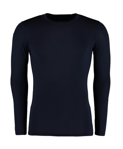 Kustom Kit Warmtex® Base Layer LS, Navy, S bedrucken, Art.-Nr. 030112003