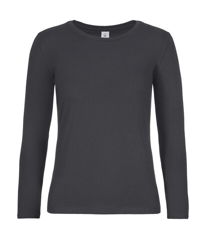 B &amp; C #E190 LSL /women, Dark Grey, L bedrucken, Art.-Nr. 030421285