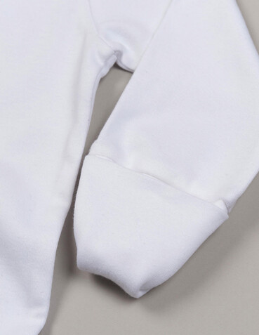 BabyBugz Baby Sleepsuit with Scratch Mitts, Organic Natural, 6-12 bedrucken, Art.-Nr. 030470083