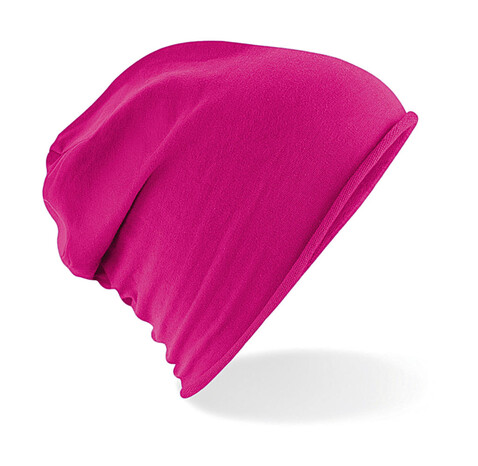 Beechfield Jersey Beanie, Fuchsia, One Size bedrucken, Art.-Nr. 031694390