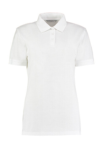 Kustom Kit Ladies` Classic Fit Polo Superwash® 60º, White, XL bedrucken, Art.-Nr. 042110006