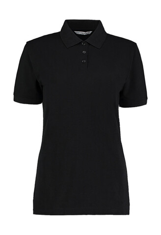 Kustom Kit Ladies` Classic Fit Polo Superwash® 60º, Black, M bedrucken, Art.-Nr. 042111014