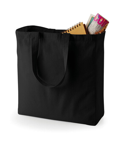 Quadra Canvas Classic Shopper, Black, One Size bedrucken, Art.-Nr. 043301010