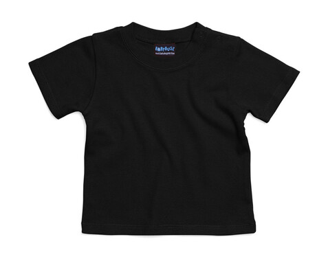 BabyBugz Baby T-Shirt, Black, 0-3 bedrucken, Art.-Nr. 047471011