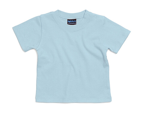 BabyBugz Baby T-Shirt, Dusty Blue, 6-12 bedrucken, Art.-Nr. 047473113