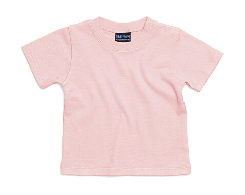 BabyBugz Baby T-Shirt, Powder Pink, 3-6 bedrucken, Art.-Nr. 047474172