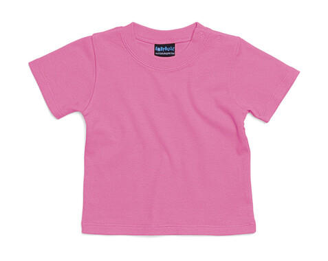 BabyBugz Baby T-Shirt, Bubble Gum Pink, 18-24 bedrucken, Art.-Nr. 047474225