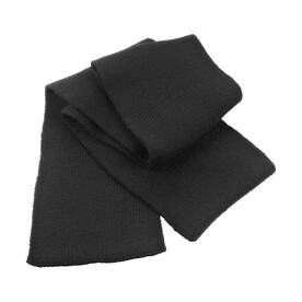 Result Classic Heavy Knit Scarf, Black, One Size bedrucken, Art.-Nr. 050331010