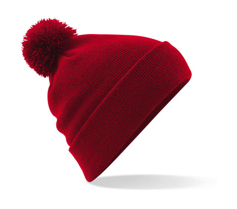 Beechfield Original Pom Pom Beanie, Classic Red, One Size bedrucken, Art.-Nr. 056694010