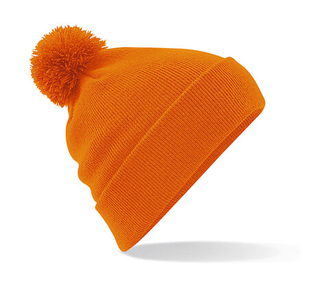 Beechfield Original Pom Pom Beanie, Orange, One Size bedrucken, Art.-Nr. 056694100