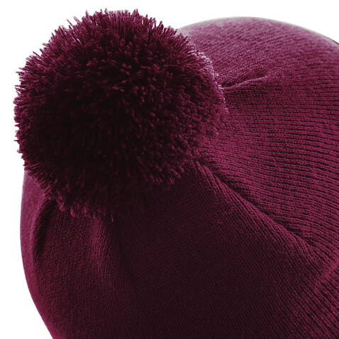 Beechfield Original Pom Pom Beanie, Orange, One Size bedrucken, Art.-Nr. 056694100