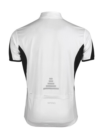 Result Bike Full Zip Top, White/Black, 2XL bedrucken, Art.-Nr. 064330567