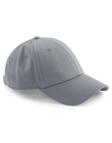 Beechfield Air Mesh 6 Panel Cap, Light Grey, One Size bedrucken, Art.-Nr. 074691380