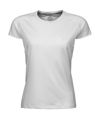 Tee Jays COOLdry Ladies` Tee, White, 2XL bedrucken, Art.-Nr. 077540007