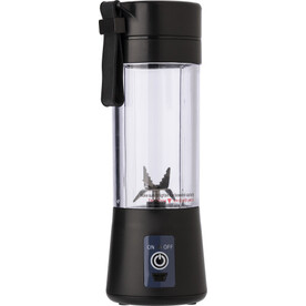 Akkubetriebener Smoothie-Mixer 'Healthy' aus ABS- und PC-Kunststoff – Schwarz bedrucken, Art.-Nr. 001999999_8248 Akkubetriebener Smoothie-Mixer 'Healthy' aus ABS- und PC-Kunststoff – Schwarz bedrucken, Art.-Nr. 001999999_8248