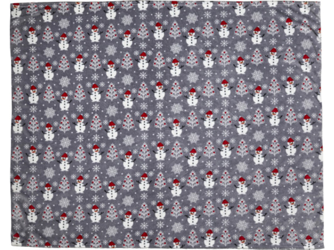 Decke 'Cuddle' aus 100% Polyester und Flanell – Grau bedrucken, Art.-Nr. 003999999_8530