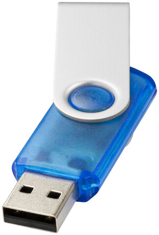 Rotate Transculent USB-Stick, blau, 1GB bedrucken, Art.-Nr. 1Z44002D