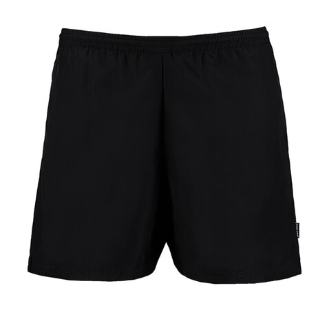 Kustom Kit Classic Fit Plain Short, Black, 2XS bedrucken, Art.-Nr. 081111011